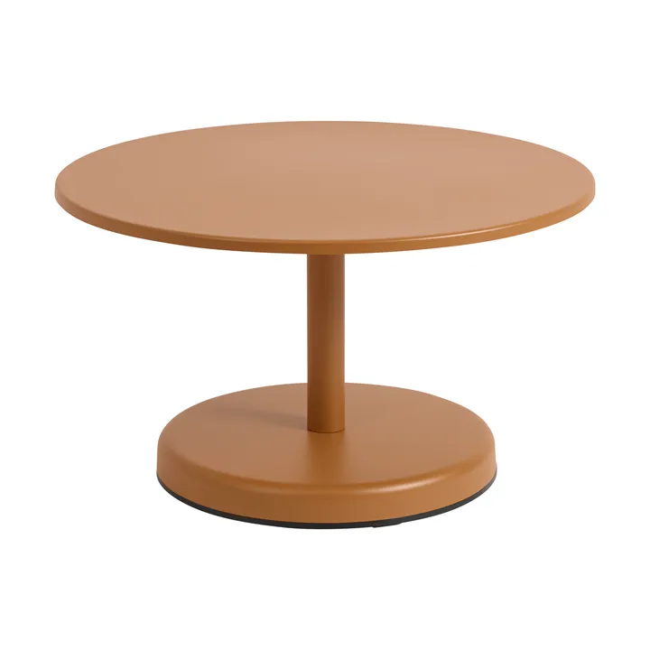 Linear Steel soffbord - Burnt orange, Ø70x40 cm - Muuto