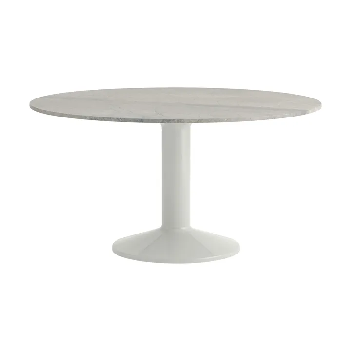 Midst pelarbord - Grey marble-grey, Ø140 cm - Muuto