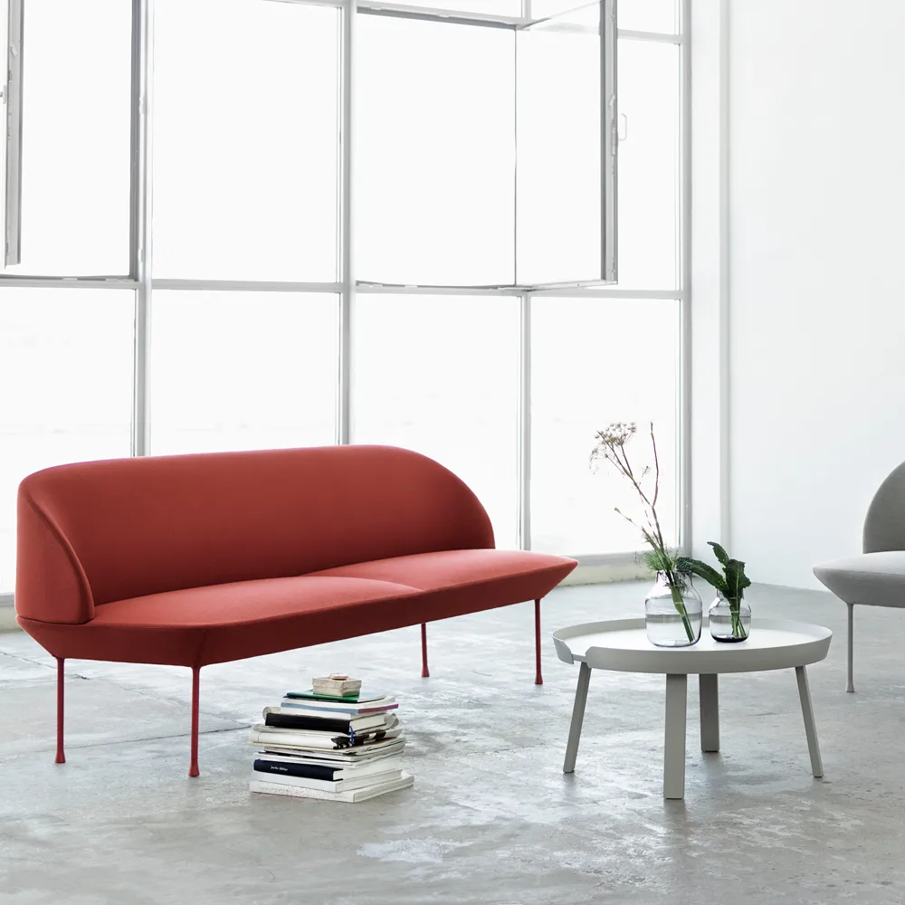 Oslo soffa 3-sits, Steelcut 180-Dark grey Muuto