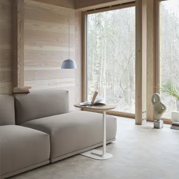 Relate sidobord 73,5 cm - Smoked oak-Black - Muuto
