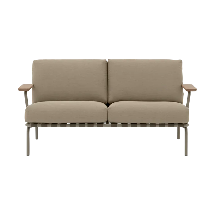 Settle 2-sits soffa - Ribbed Weave 5 Taupe - Muuto