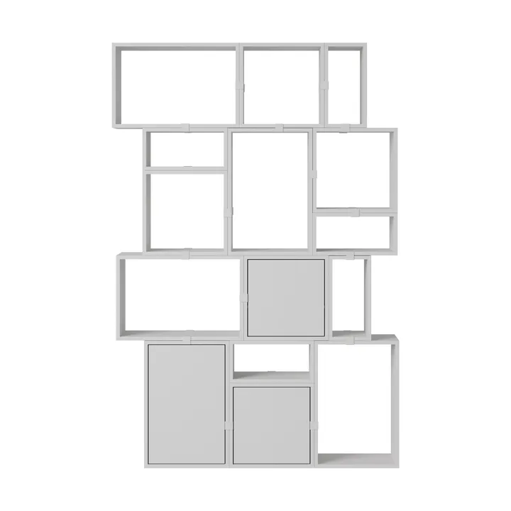 Stacked förvaringssystem bokhylla konfiguration 2 - Grey - Muuto
