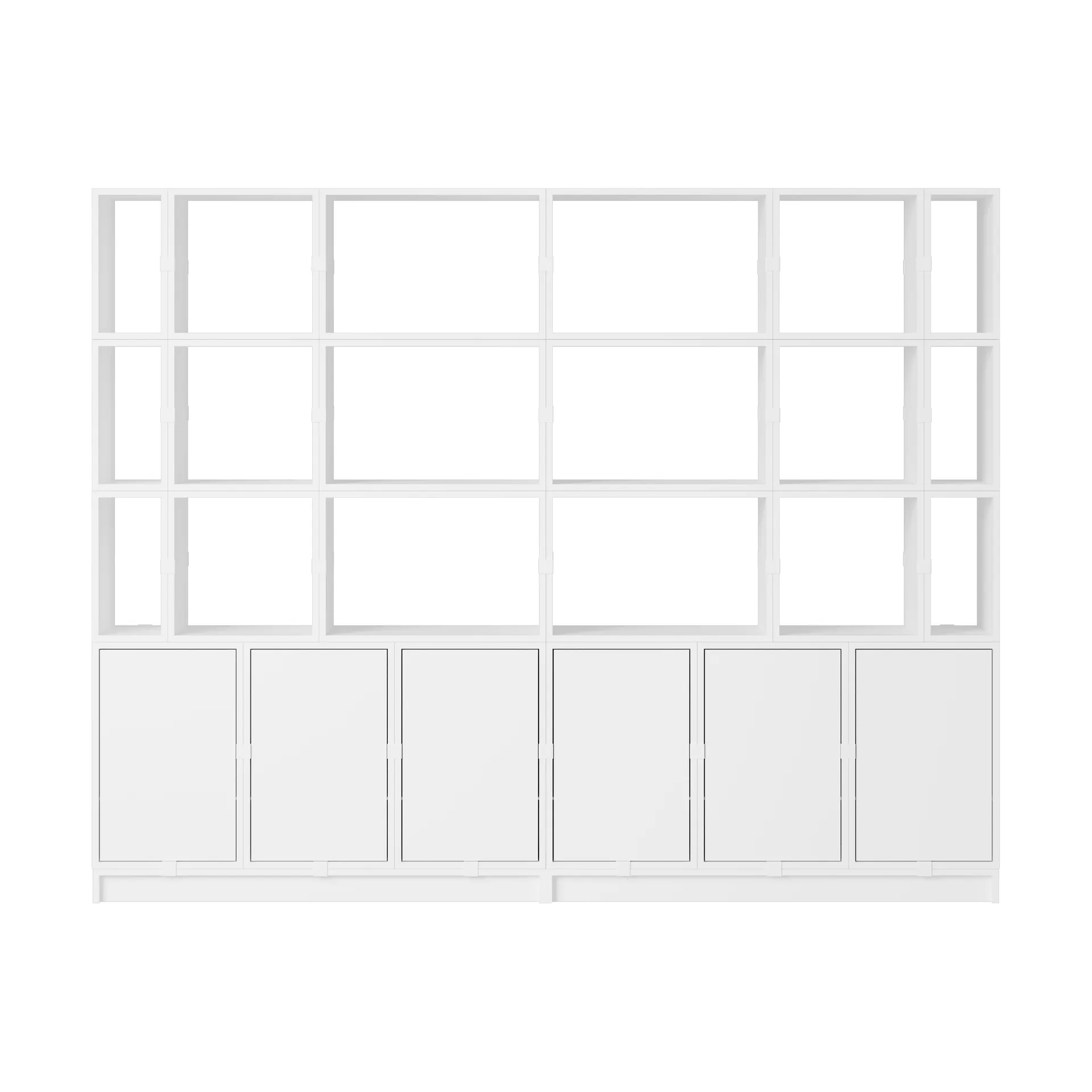 Stacked förvaringssystem kontor konfiguration 2, White Muuto