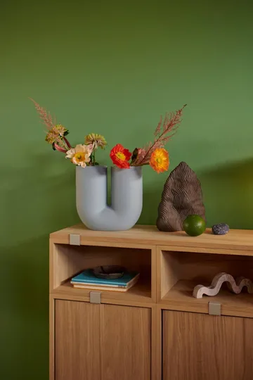 Stacked förvaringssystem med ryggskiva large - Oak - Muuto