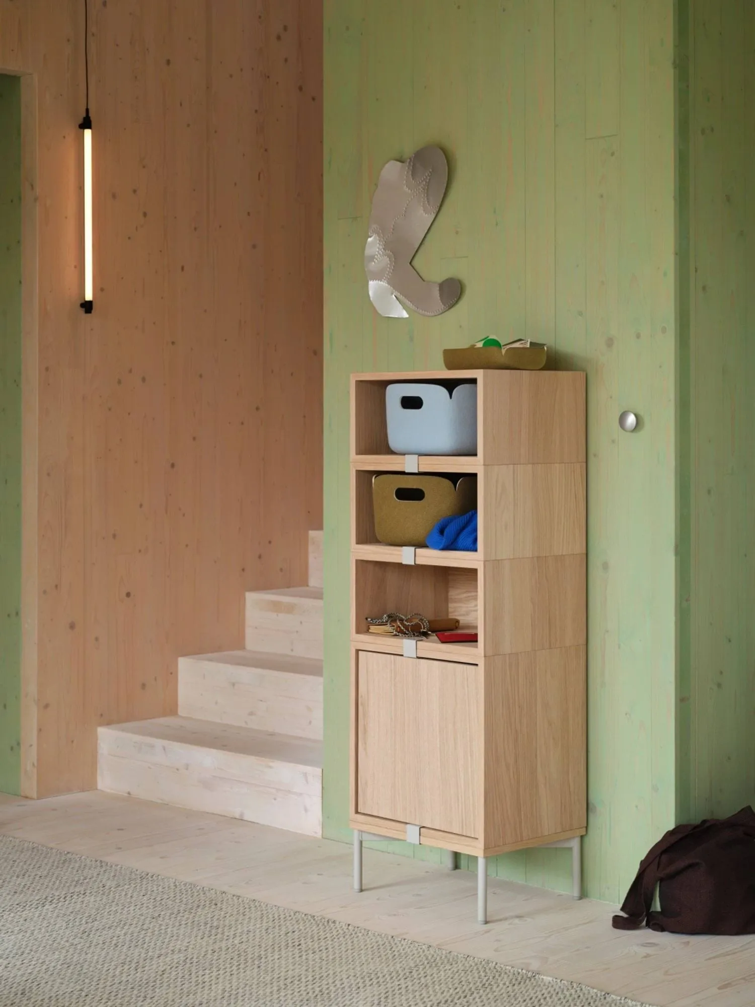Stacked förvaringssystem small, Oak Muuto