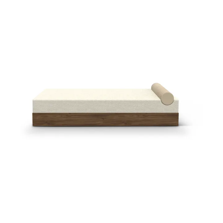 Dagbädd Mass 200x75x51 cm - Karakorum ivory 001-walnut - New Works