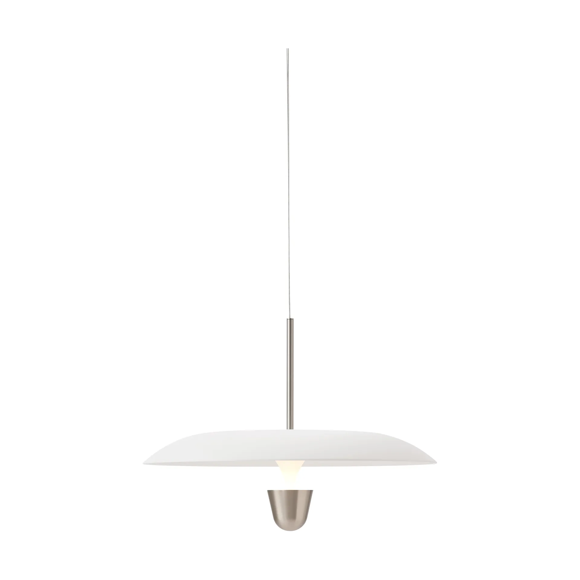 Kantarell pendel Ø55 cm, Nickel Plated New Works
