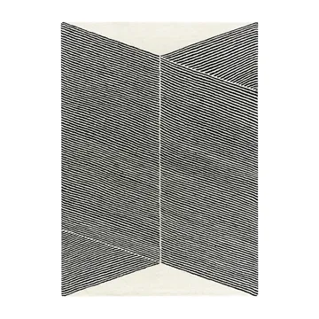 Rectangles ullmatta naturvit - 170x240 cm - NJRD