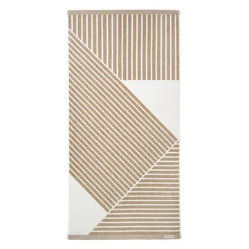 Stripes badhandduk 70x140 cm - Beige - NJRD