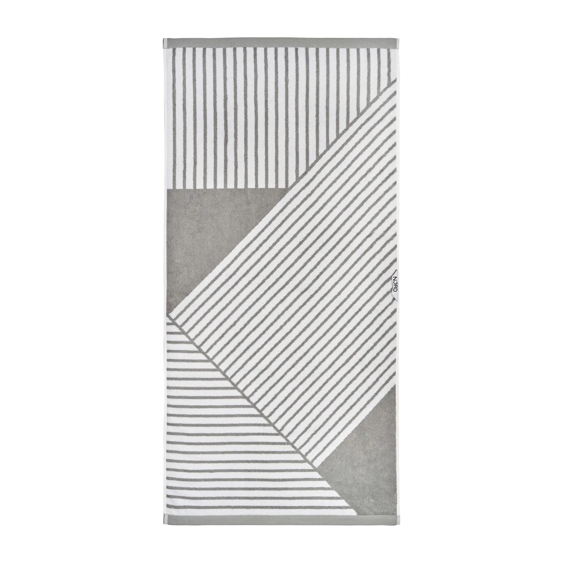 Stripes badhandduk 70x140 cm, Grå NJRD