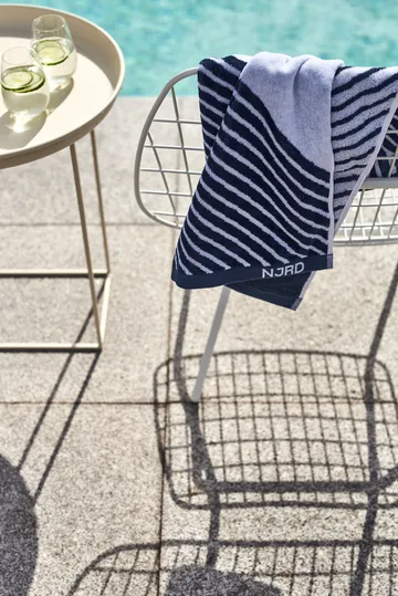 Stripes handduksset 4 delar - Blå - NJRD