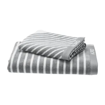 Stripes handduksset 4 delar - Grå - NJRD