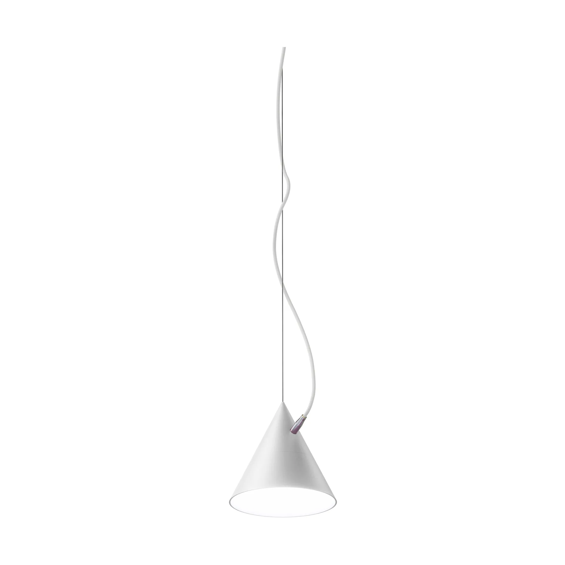 Castor pendel 20 cm, Vit-vit-silver Noon