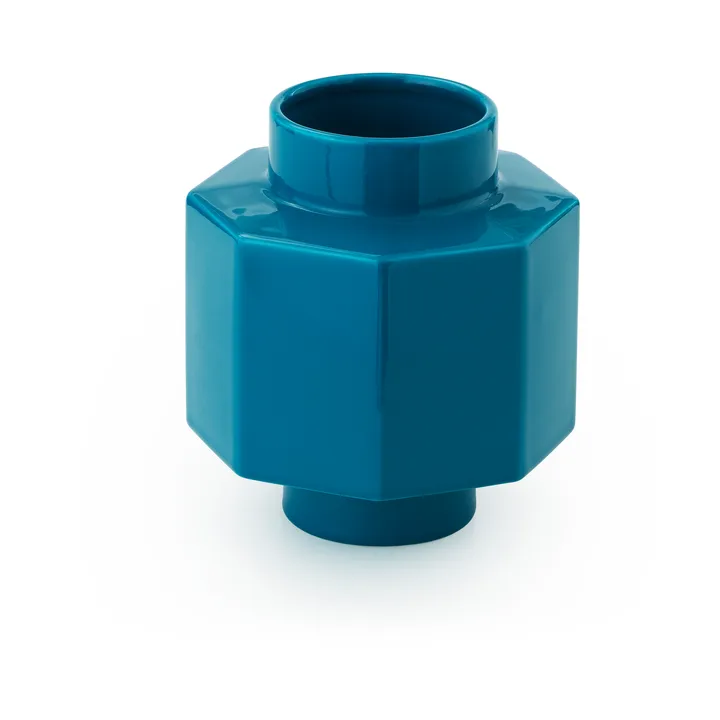 Deko Object H5 Hexagon vas - Petrol Blue - Normann Copenhagen