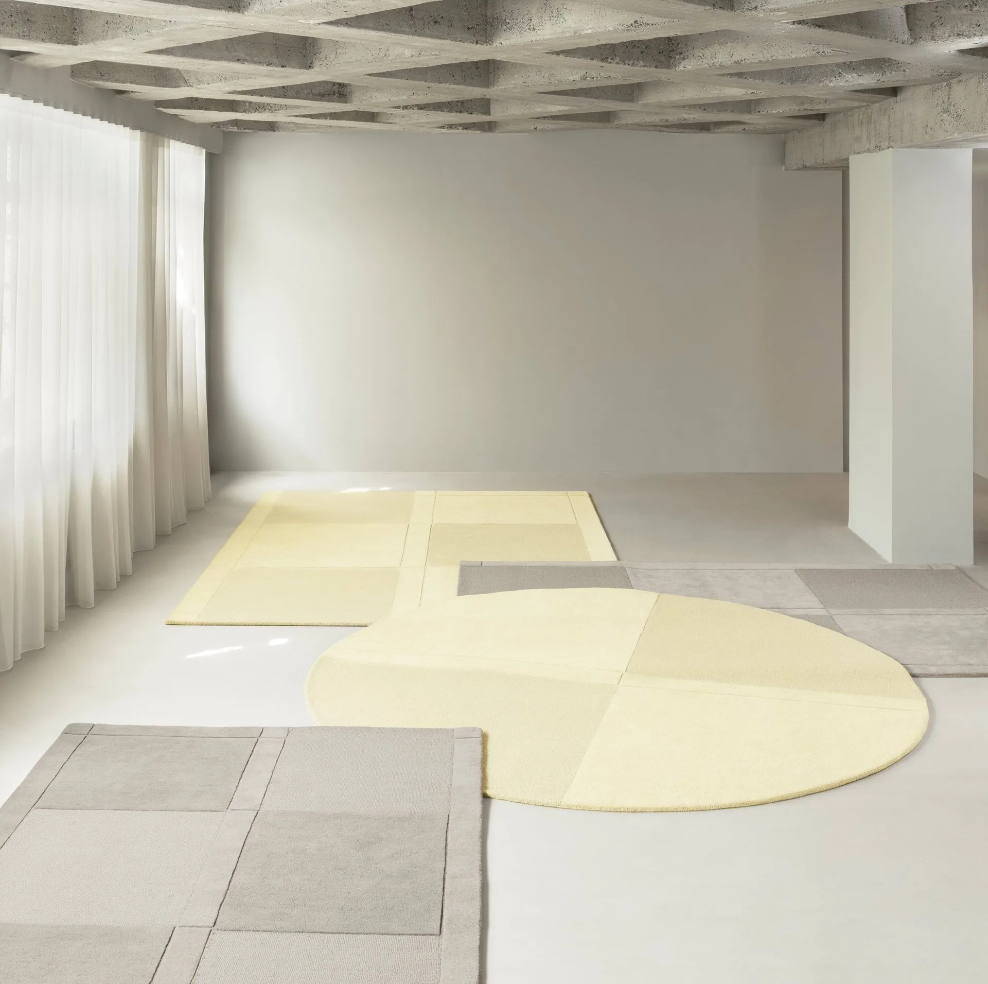 Level ullmatta, Light yellow, 170x240 cm Normann Copenhagen