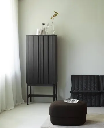 Rib skåp - Soft black, 166,5x70x43 cm - Normann Copenhagen
