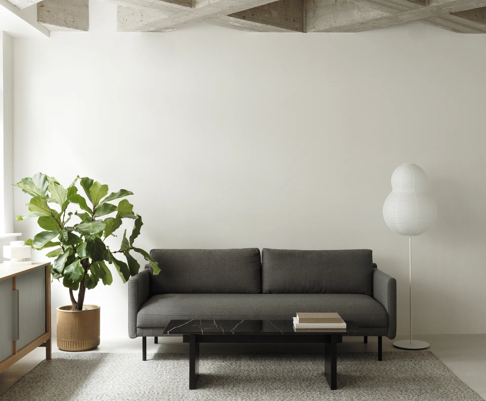 Solid Table soffbord 130x38,5x40 cm, Black Normann Copenhagen