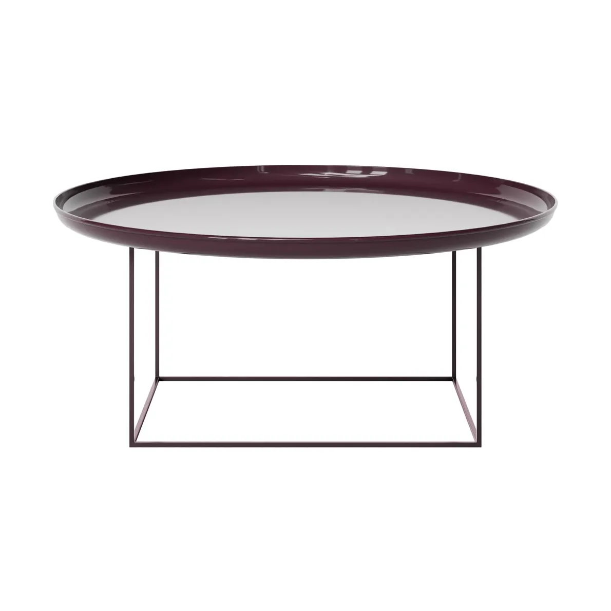 Duke soffbord large, Lacquered maroon NORR11