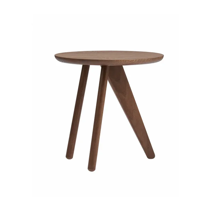 Fin sidobord Ø40 cm - Dark smoked oak - NORR11