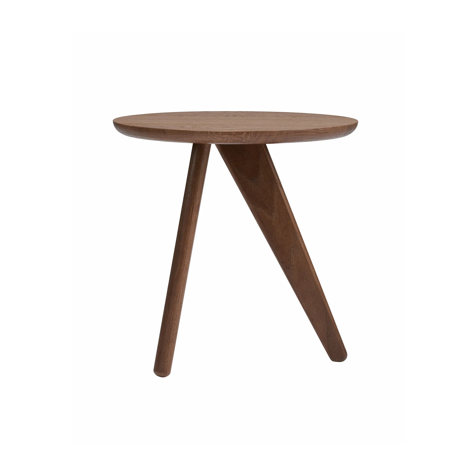 Fin sidobord Ø40 cm, Dark smoked oak NORR11