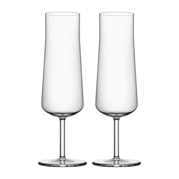 Informal champagneglas 22 cl 2-pack - Klar - Orrefors