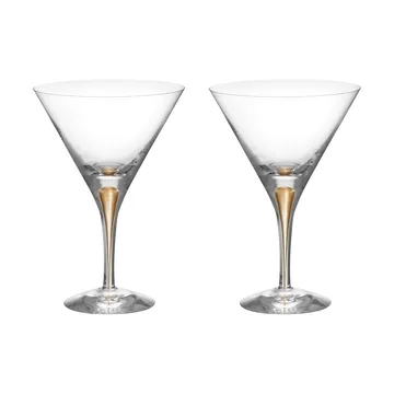 Intermezzo martiniglas 25 cl 2-pack - Guld - Orrefors