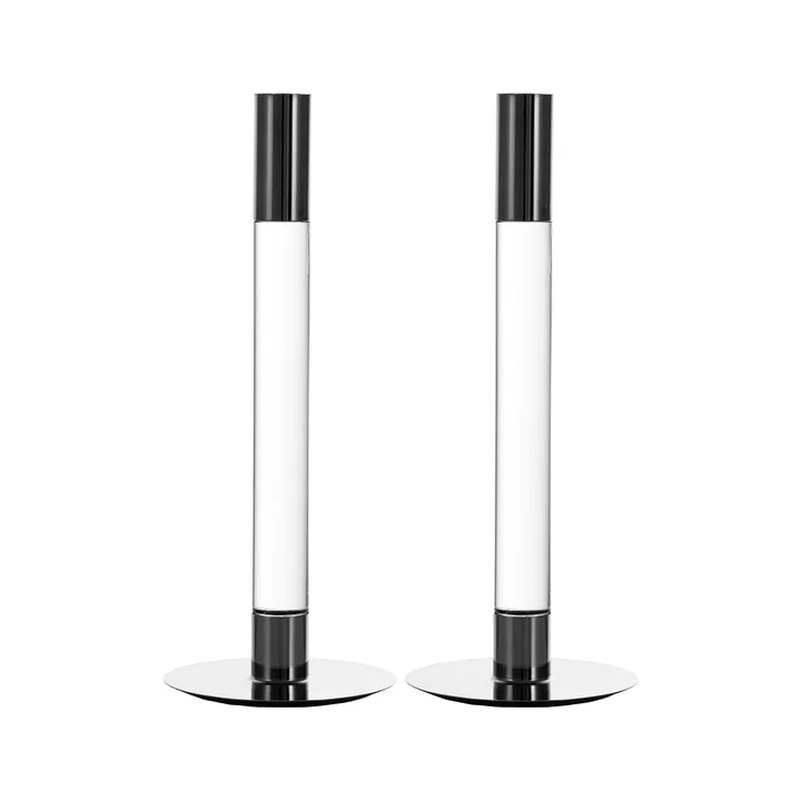 Lumiere ljusstake 26,5 cm 2-pack - Klar - Orrefors