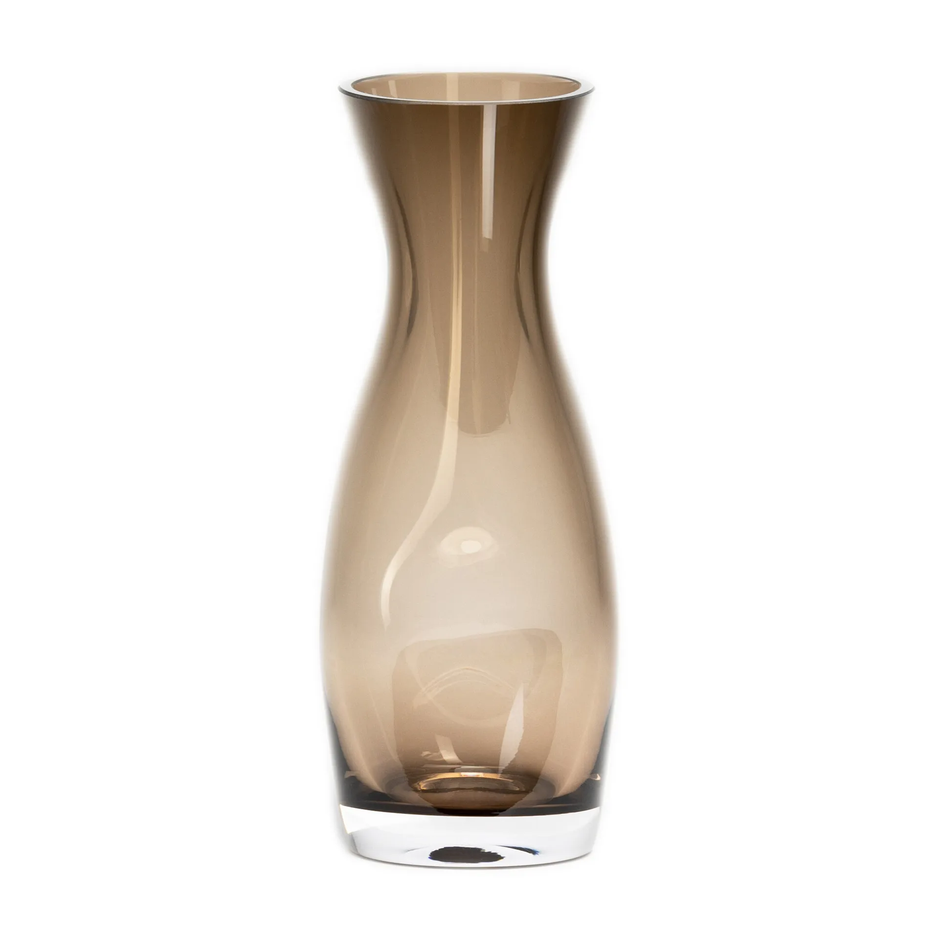 Squeeze vas 23 cm, Brun Orrefors
