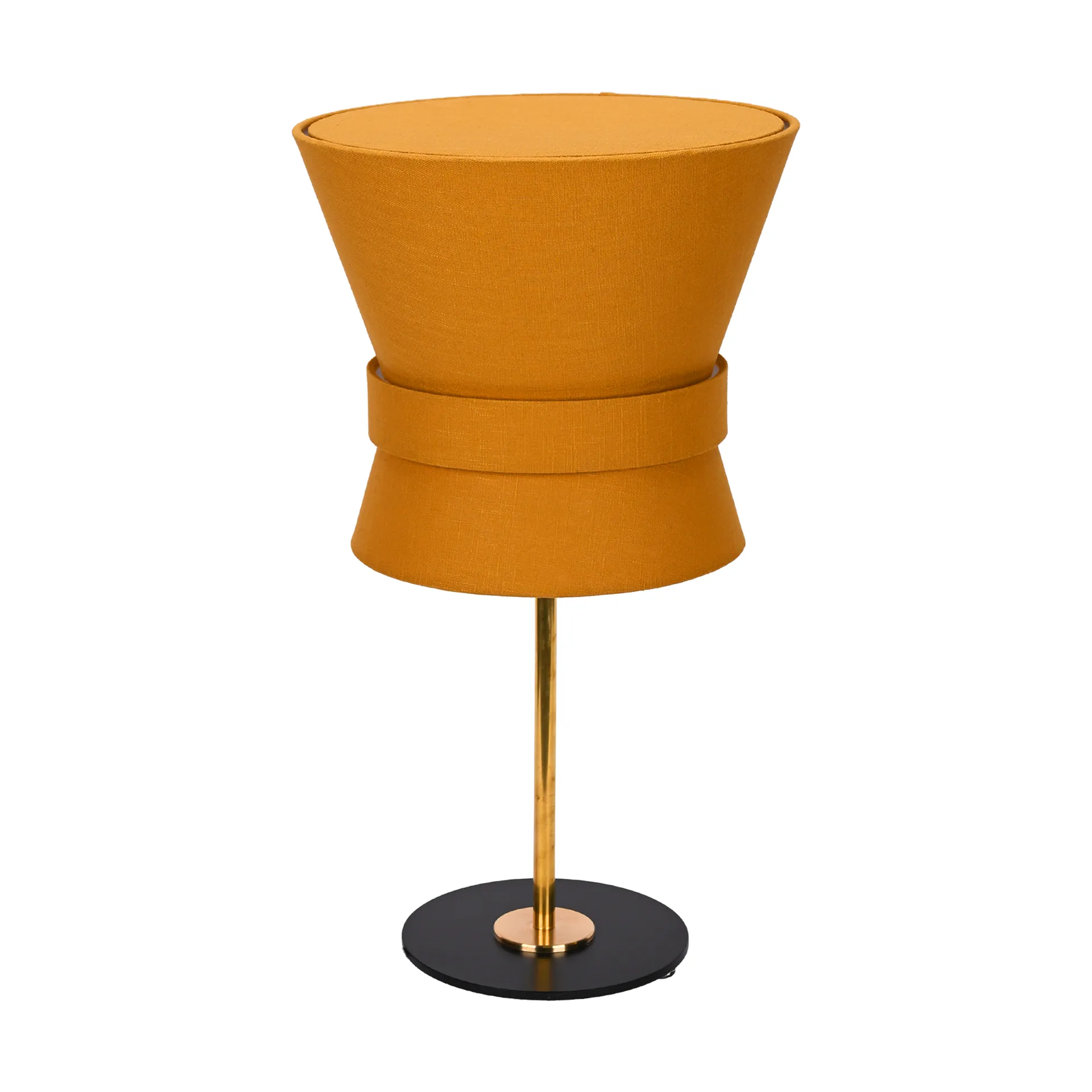 Bow bordslampa, Rå mässing-yellow ochre, small 50 cm Örsjö Belysning