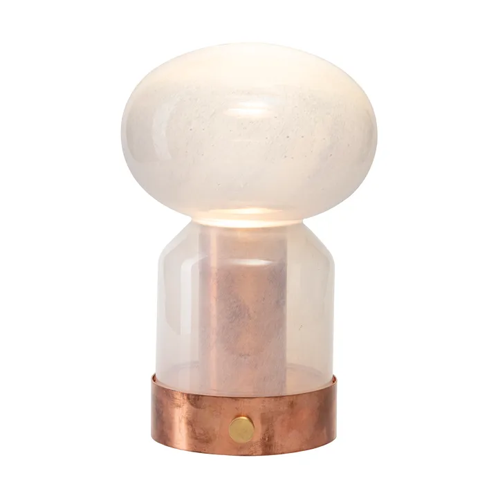 Essence Misty portabel bordslampa - Koppar-glas - Örsjö Belysning
