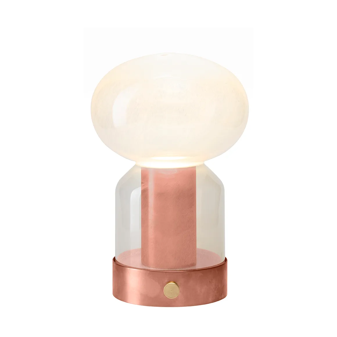 Essence Misty portabel bordslampa, Koppar-glas Örsjö Belysning