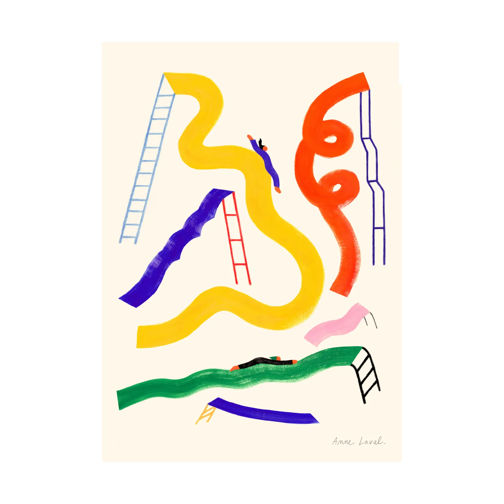 Glisser  poster, 30x40 cm Paper Collective
