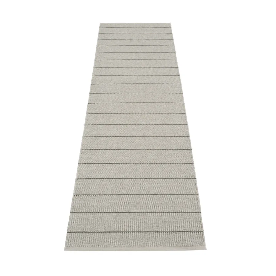 Carl gångmatta, warm grey/fossil grey, 70x180 cm Pappelina