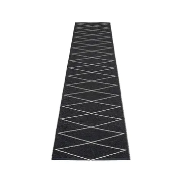 Max gångmatta black/vanilla - 70x320 cm - Pappelina