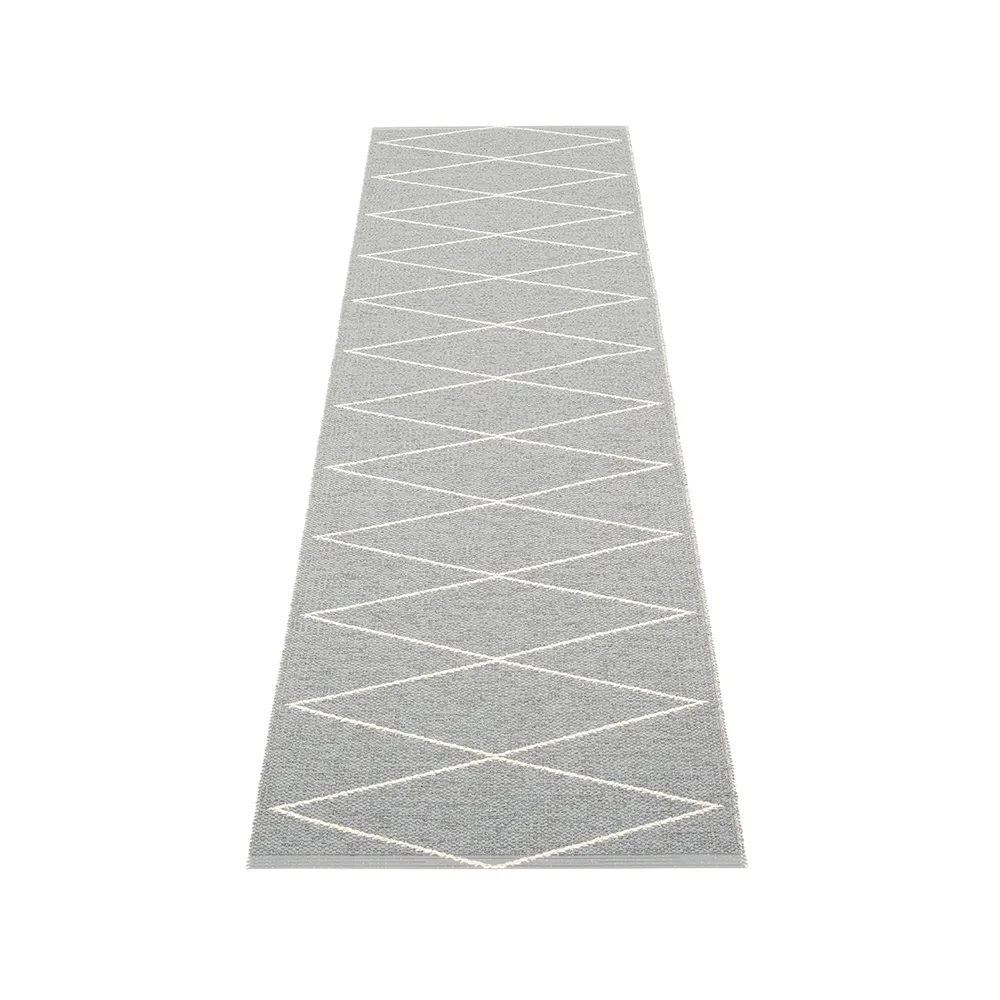 Max gångmatta, grey/vanilla, 70x320 cm Pappelina