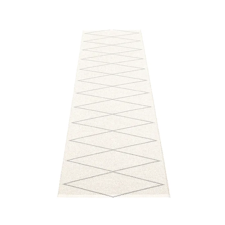 Max gångmatta - grey/vanilla, 70x320 cm - Pappelina