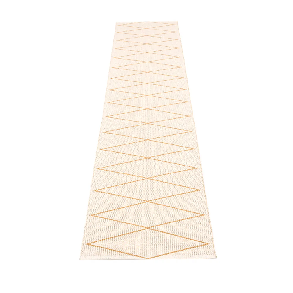 Max gångmatta, ochre/vanilla, 70x320 cm Pappelina