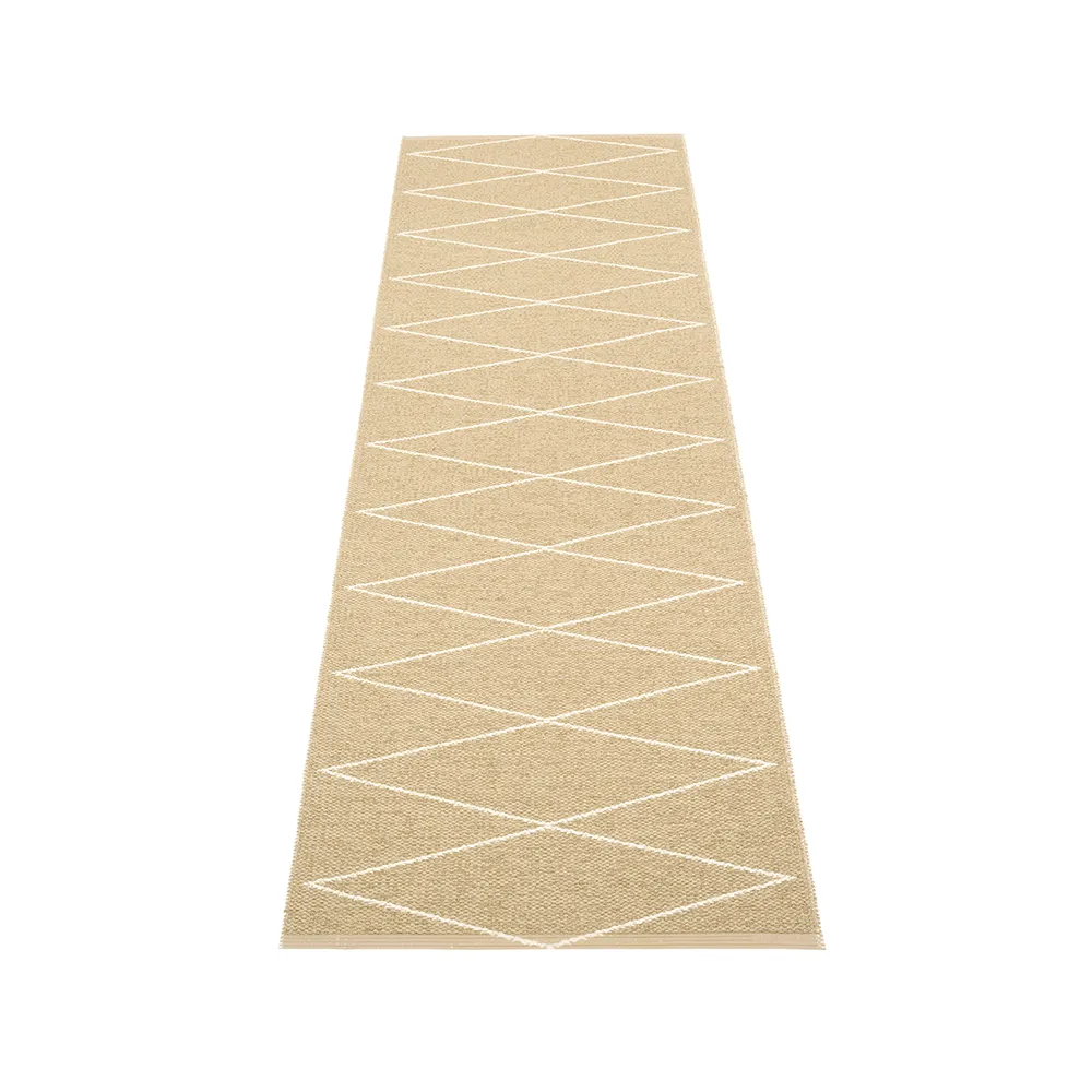 Max gångmatta, sand/vanilla, 70x320 cm Pappelina