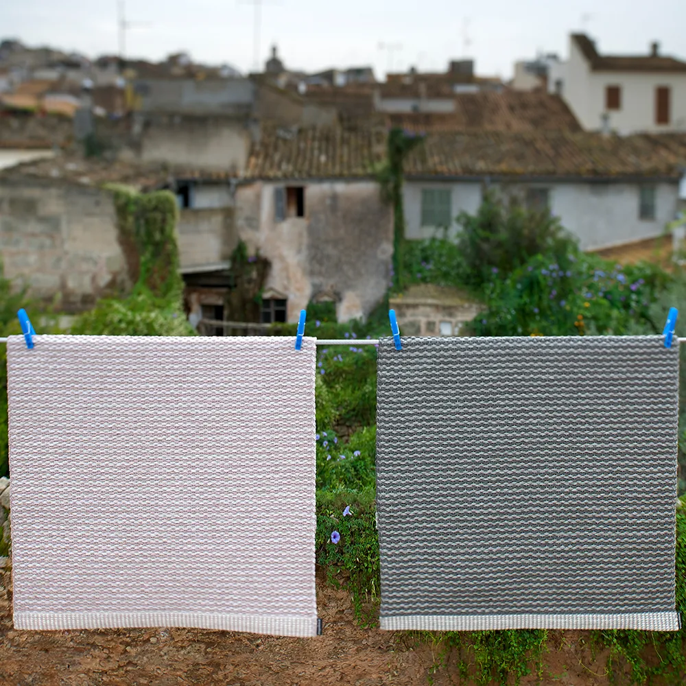 Mono gångmatta, dark linen/linen, 85x260 cm Pappelina