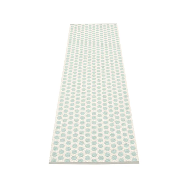 Noa gångmatta - pale turquoise/vanilla, 70x150 cm - Pappelina