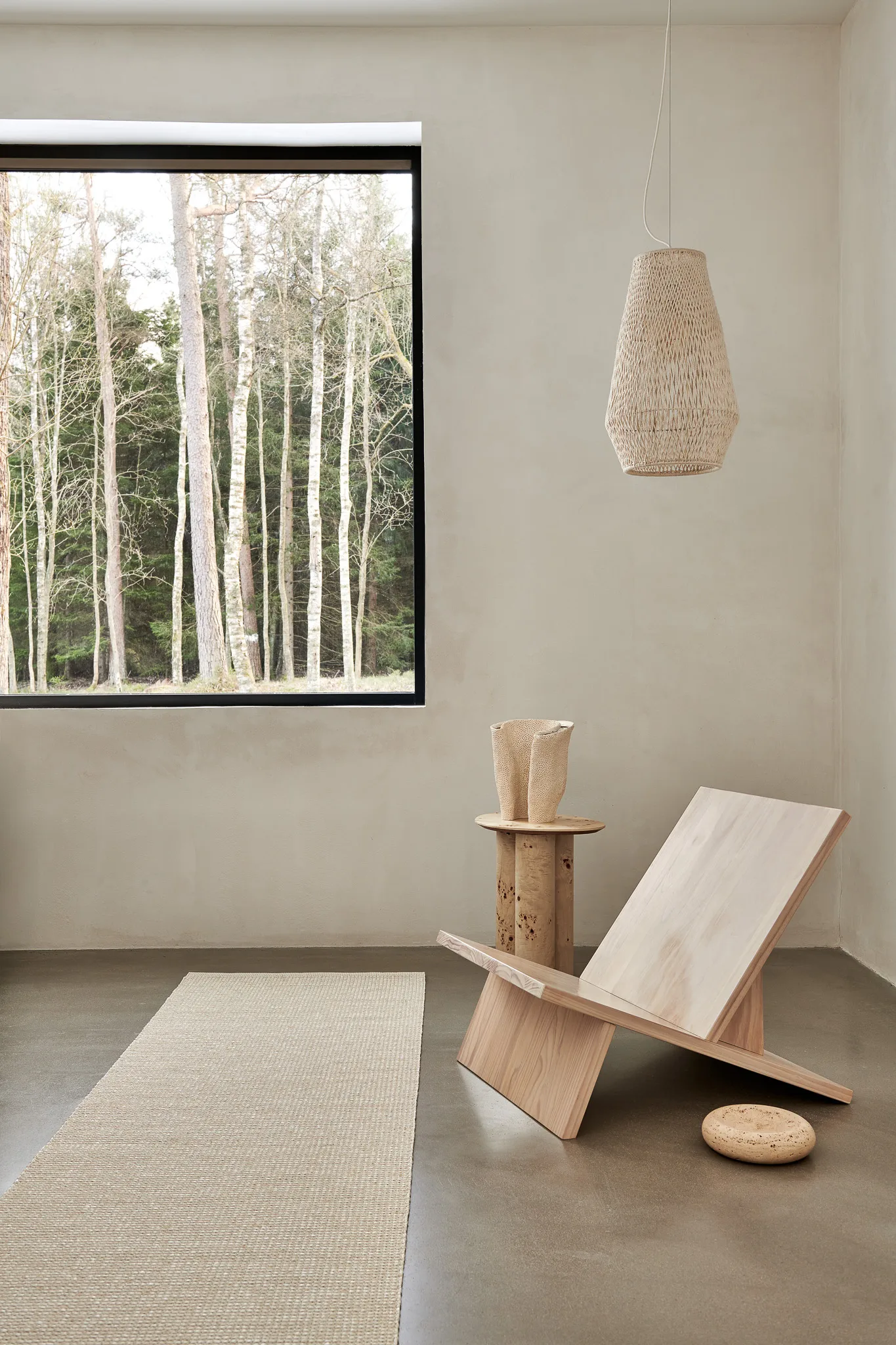 Sam matta, Dark linen-linen, 70x225 cm Pappelina