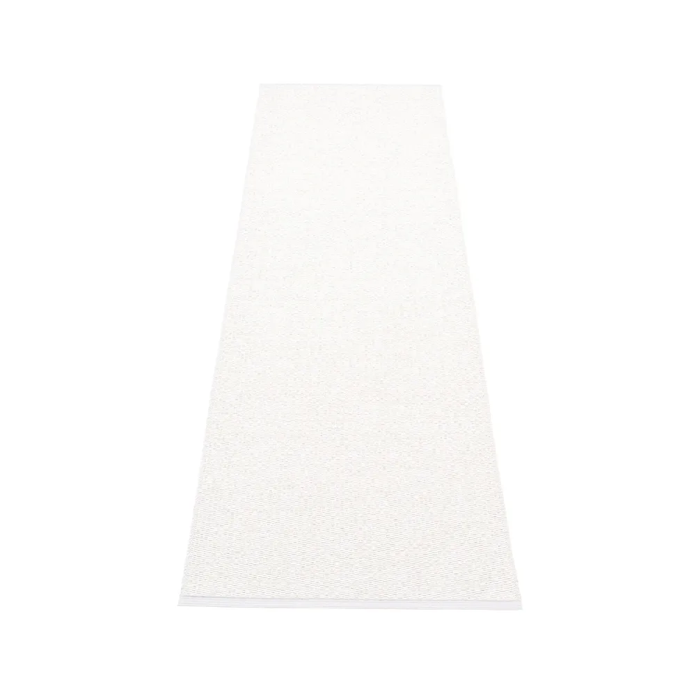 Svea gångmatta white metallic/white, 70x240 cm Pappelina