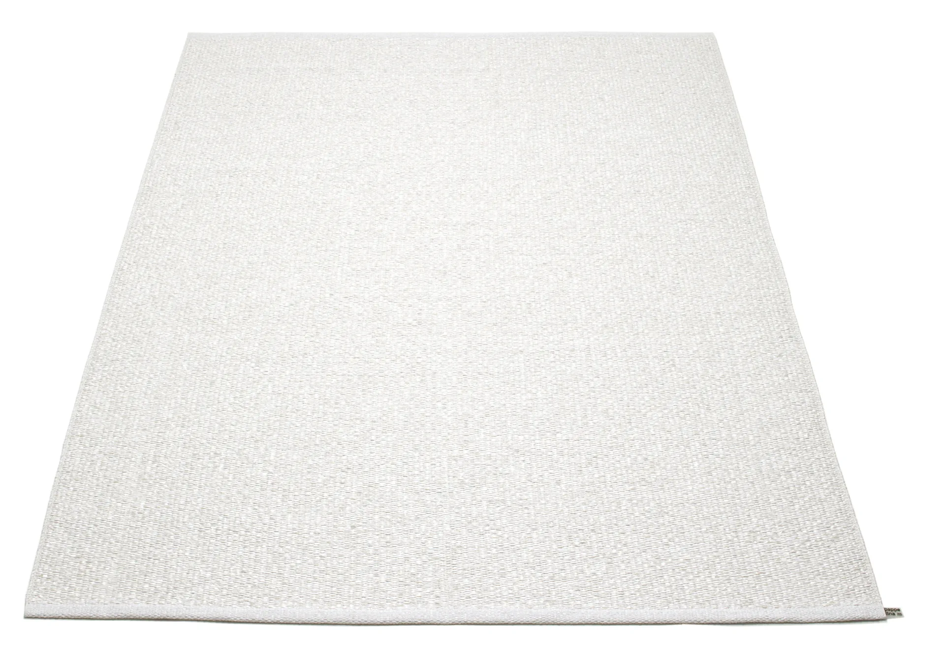 Svea matta white metallic/white, 140x220 cm Pappelina
