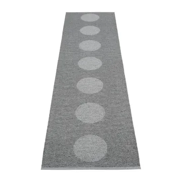 Vera 2.0 plastmatta grey-granit metallic - 70x280 cm - Pappelina