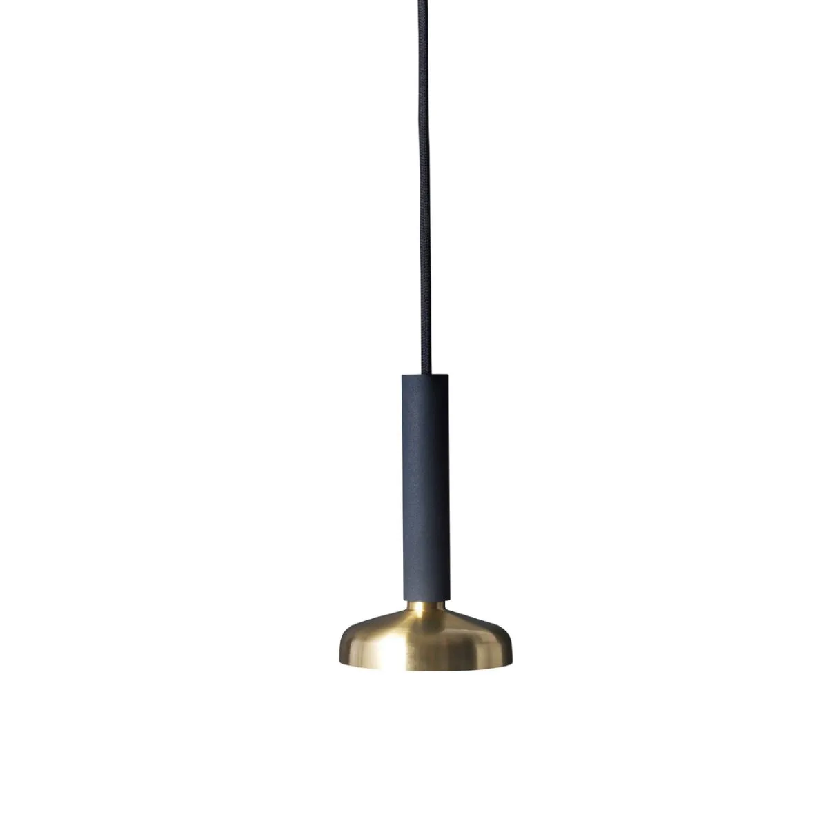 Blend 9 taklampa, svart-mässing Pholc