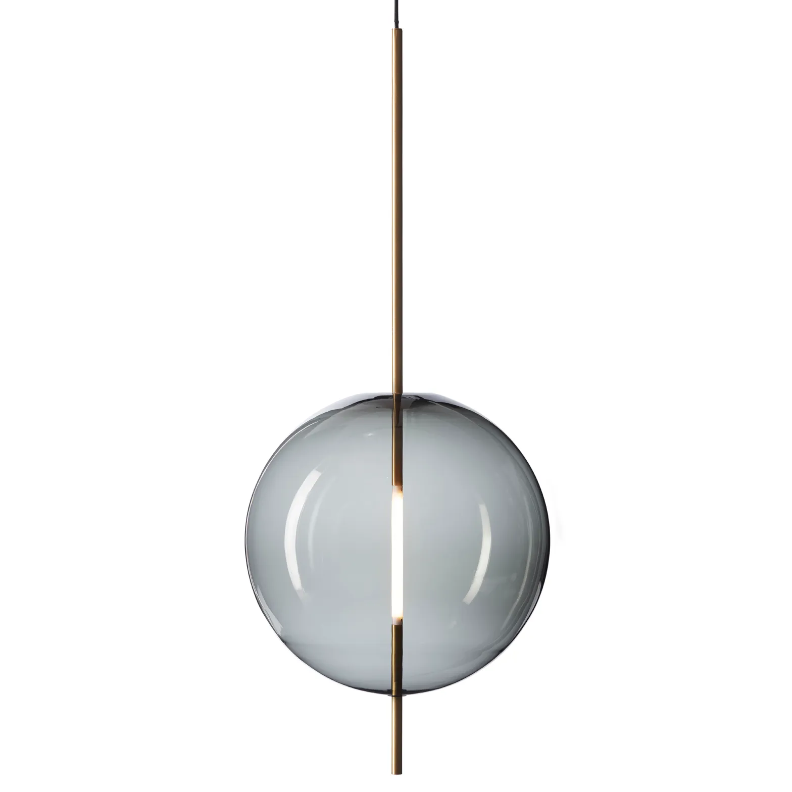 Kandinsky 45 taklampa, Smoked grey Pholc
