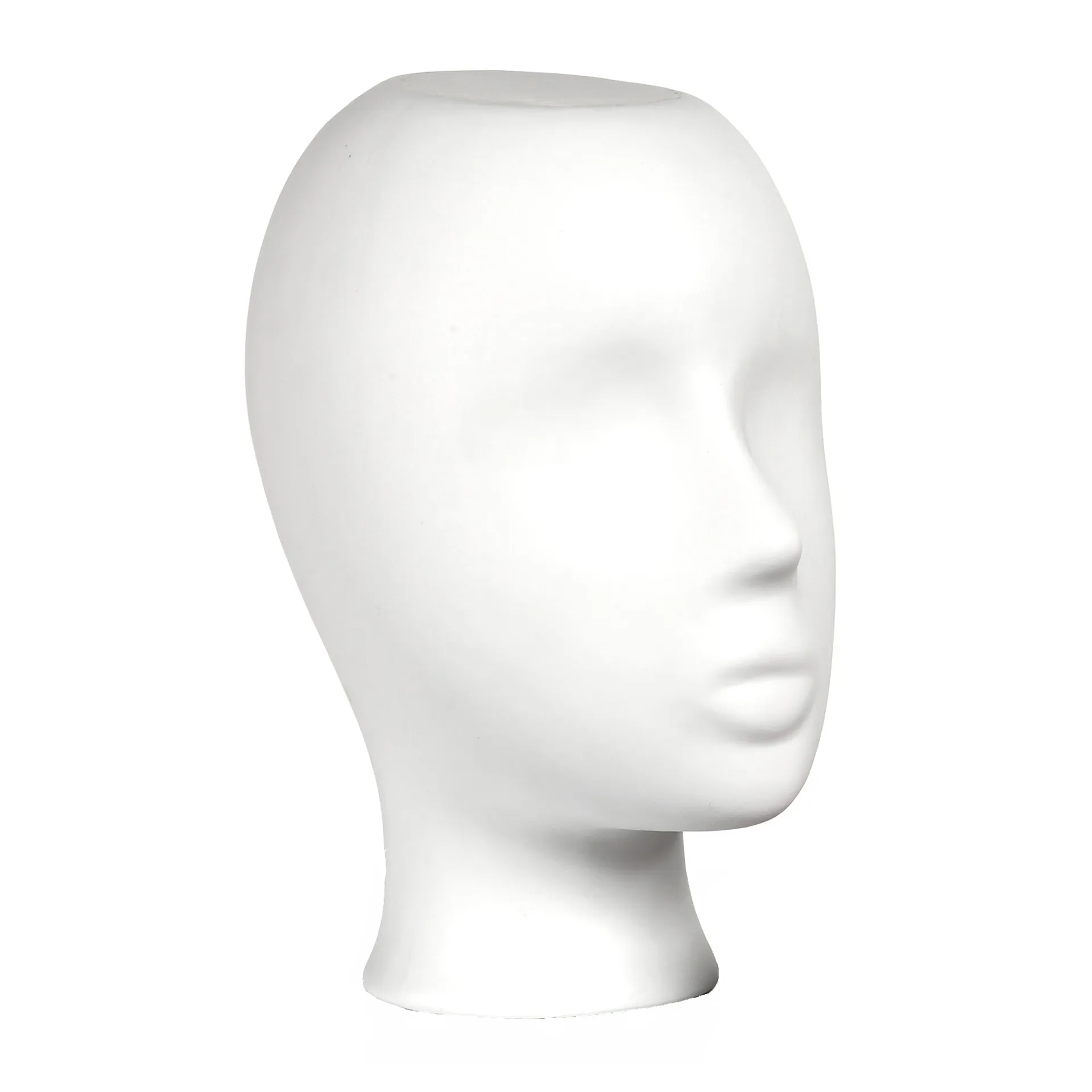 Upside-down head vas 25 cm, Vit POLSPOTTEN
