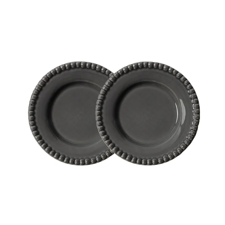 Daria assiett Ø18 cm 2-pack - Clean grey - PotteryJo