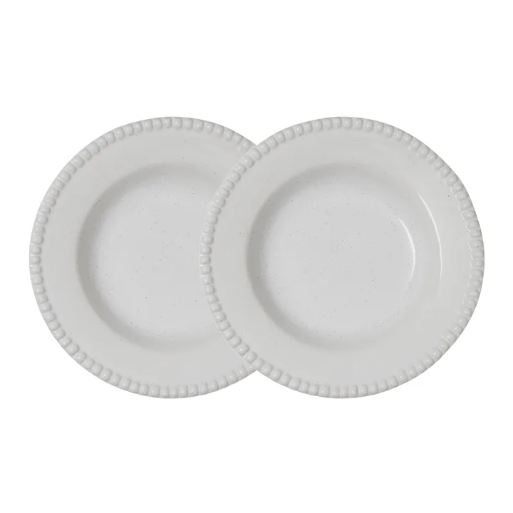 Daria djup tallrik Ø26 cm 2-pack - Cotton white shiny - PotteryJo