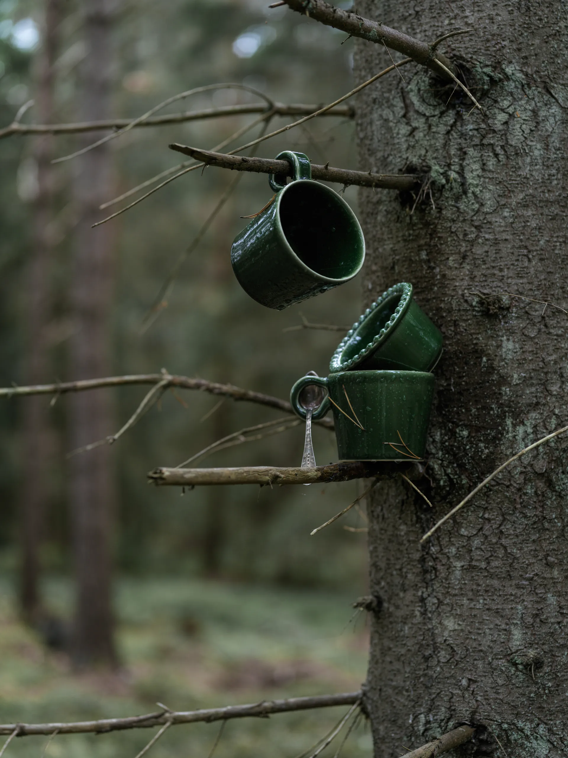 Daria kopp med handtag 2-pack, Moss PotteryJo
